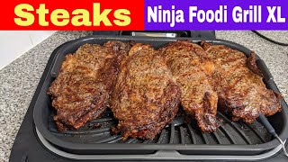 Ninja Foodi Grill XL Steak Recipe [upl. by Ohara39]