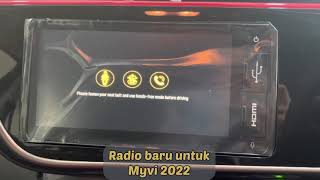 Interface baru radio Myvi AV amp Myvi H 2022 [upl. by Aniraad]