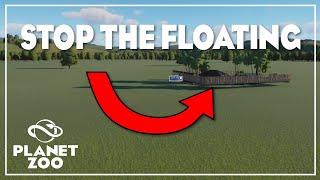 Stop blueprints floating and terrain modification failed  Planet Zoo [upl. by Haswell]