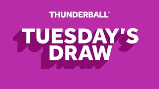 The National Lottery Thunderball draw results from Tuesday 19 March 2024 [upl. by Spanjian154]