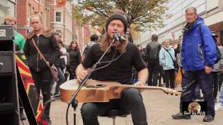 Oisin amp Malachy  Time  Market street Manchester  Great busking [upl. by Rurik805]