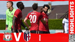 Highlights Liverpool v Bologna  Backtoback wins for the Reds [upl. by Olinad942]