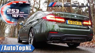 2021 BMW M550i xDrive LCI 530HP V8 ACCELERATION amp SOUND by AutoTopNL [upl. by Arezzini]