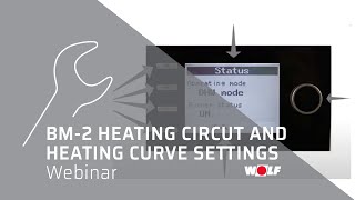 Basic settings for the heating circuits and heating curve setting on the BM 2 for installers [upl. by Liv913]