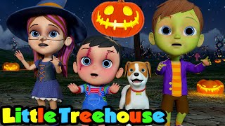 Ha Ha Ha Its Halloween  Scary Spooky Cartoon Songs  Trick or Treat Halloween  Little Treehouse [upl. by Notyard]