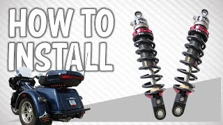 How to Install Shocks on a HarleyDavidson TriGlide or Freewheeler [upl. by Drandell]