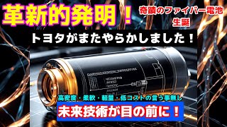 形に合わせてどんな場所にも設置！リチウム電池よりパワーがある！『豊田中央研究所』 [upl. by Airotcivairam]