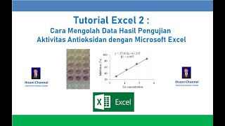 Cara Mengolah dan Menganalisis Data Hasil Uji Aktivitas Antioksidan dengan Microsoft Excel [upl. by Knudson]