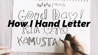 How To  Basic Hand Lettering Learn my handlettering techniques  Doodles by Sarah [upl. by Simeon203]