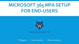 EndUser walkthrough for setting up MFA on Microsoft 365 [upl. by Florina714]