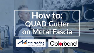 How to Install Gutter onto Metal Fascia  Metal Roofing Online [upl. by Minette979]