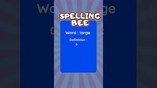 Spelling Bee Words for Kids  Fun and Easy Spelling Practice spellingbee wordoftheday phonicsfun [upl. by Eidlog]