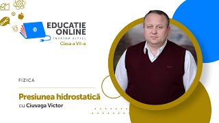 Fizica clasa a VIIa Presiunea hidrostatică [upl. by Adlesirg]