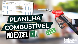 Planilha de Abastecimentos Excel  Planilha de Combustível Excel [upl. by Oynotna513]