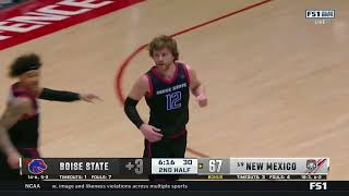 HIGHLIGHTS Boise State at 19 New Mexico Mens Basketball 1312024 [upl. by Geirk866]