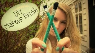 DIY Makeup Brush How to Make a Makeup Brush [upl. by Moitoso]