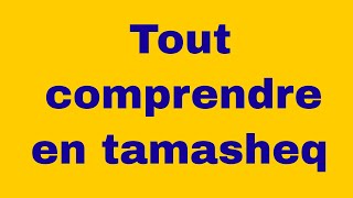 Apprendre la langue Tamasheq  Tout comprendre en tamasheq 33 [upl. by Naujat830]