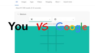 Play Tic Tac Toe Noughts and Crosses Against Google [upl. by Mallina]