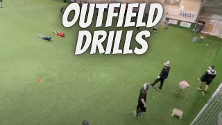 Antonelli Baseball Outfield Drills [upl. by Notsgnal]