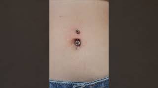 The Piercings Belly Button Piercing by Ferry wwwthepiercingseu  Instathepierc [upl. by Aiekan]