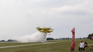 AirTractor AT 802A FireBoss Fire Extinguishing Demonstration [upl. by Hortensa]