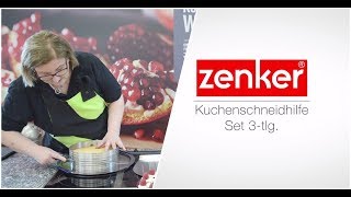 Tutorial Zenker Kuchenschneidhilfe  TorteKuchen II [upl. by Farrica]