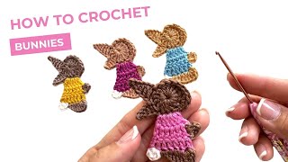 Discover the joy of crocheting with my stepbystep guide to bunnies appliqués [upl. by Yelir918]