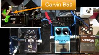 Boss OC2 Octave CE2 Chorus and MXR Bass Envelope Filter Demo on Bass Guitar [upl. by Teirrah]