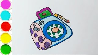 How to draw cute camera  Cute camera drawing for kids JannatArtGallery12k [upl. by Berny]