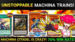 TRAINS RETURN FeatNEW MACHINAS UNSTOPPABLE MACHINA TRAINS DECK 75 WIN RATEYugioh Duel Links [upl. by Eal]