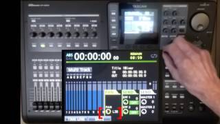 Tascam DP2432SD Tutorial 3B Using the basic mixer [upl. by Naruq]