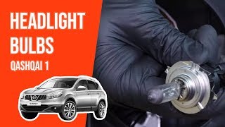 How to replace the headlight bulbs QASHQAI 💡 [upl. by Lliw]