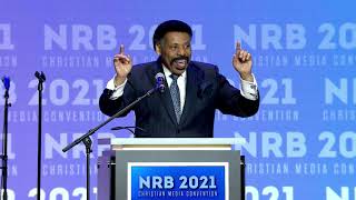 quotGod is shaking things upquot — Dr Tony Evans Delivers Powerful Message at NRB 2021 [upl. by Treboh230]