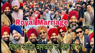 Royal Marriage Part 2  25 Punjabi Singers Performing on Same Stage  HarinderBhullar Vlogs [upl. by Ardnalahs]