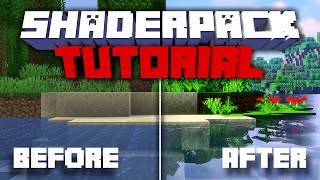 How To Install Shaders In Minecraft Java Edition 1165 [upl. by Ahsilahs76]