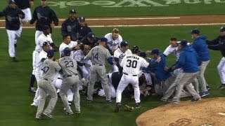 Dodgers Padres start melee at Petco Park [upl. by Kwabena120]