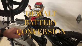 STACYC DEWALT 20v BATTERY CONVERSION WITH WIRING [upl. by Rehtse]