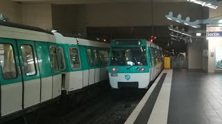 Métro de Paris Ligne 13 ChâtillonMontrouge  AsnièresGennevilliers Les Courtilles MF 77 [upl. by Meehar]