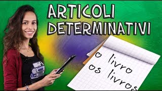 Corso di portoghese brasiliano con Carolina lezione 3 Unità 1  Articoli Determinativi [upl. by Willard]