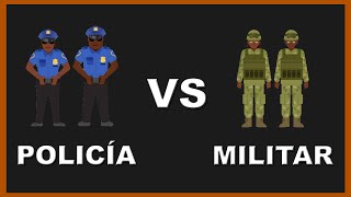 DIFERENCIAS ENTRE POLICÍA Y MILITAR [upl. by Annoek]