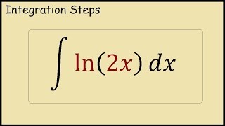 Integral of ln2x Integration by parts method [upl. by Oruhtra]