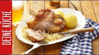 Schweinshaxen mit Sauerkraut  REWE Deine Küche [upl. by Nataniel]