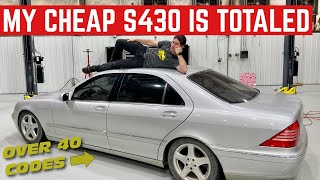 My 2000 Mercedes S430 Is Completely TOTALED How Bad Can It Be [upl. by Llohcin651]