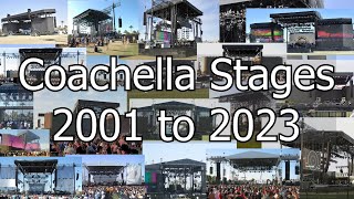 Coachella Main Stage Evolution 2001 to 2023 [upl. by Henni]