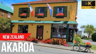 Akaroa New Zealand  4K Walking Tour [upl. by Attenreb]