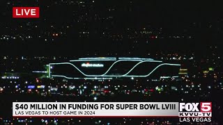 LVCVA approves 40M commitment to host Super Bowl 58 in 2024 [upl. by Ardiedal420]