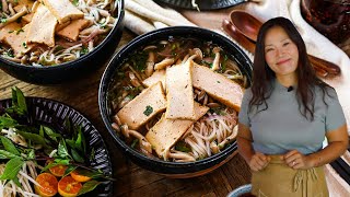 BEST Vegan Pho Recipe  How to Make Easy Vegan Pho at Home [upl. by Ysus]