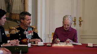 Queen Margrethe II formally abdicates [upl. by Mills]