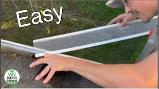 How to Install a Gutter Guard an Easy Method [upl. by Lucais]