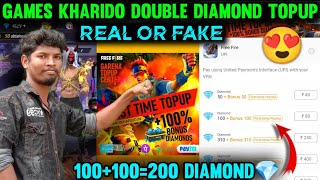 Games kharido Double Diamond 💎 TopUp Freefire new Diamond TopUp app😍 Freefire games kharido topup🤩 [upl. by Ellenig]